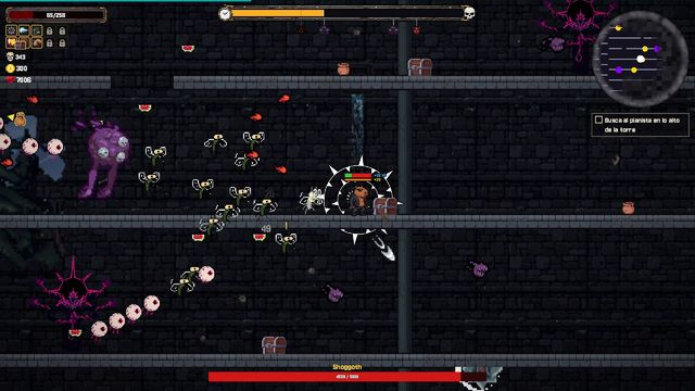 Battle against the Voidcaller floor boss